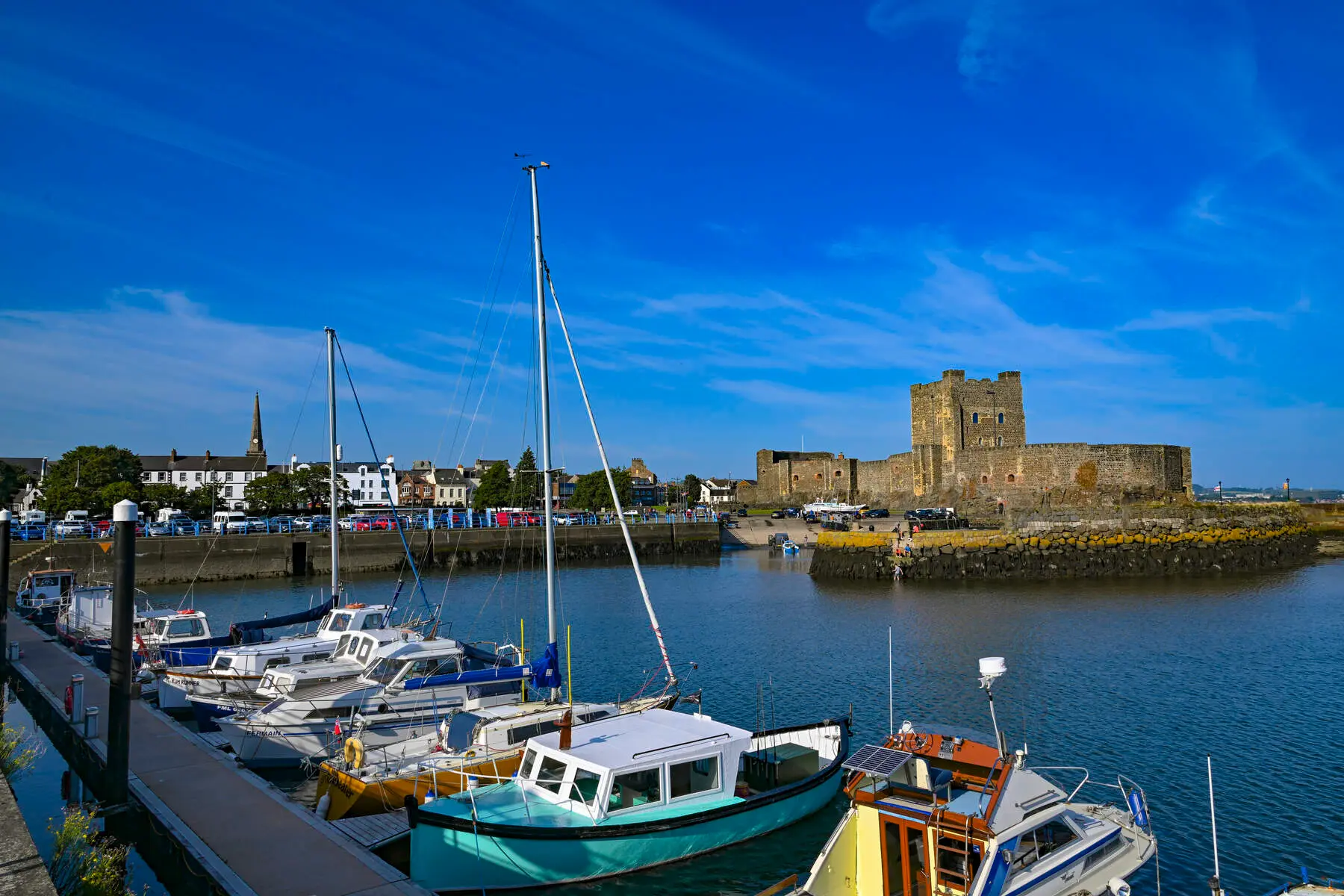Carrickfergus Castle Marina – image courtesy of ©Tourism Ireland Carrickfergus Castle Marina